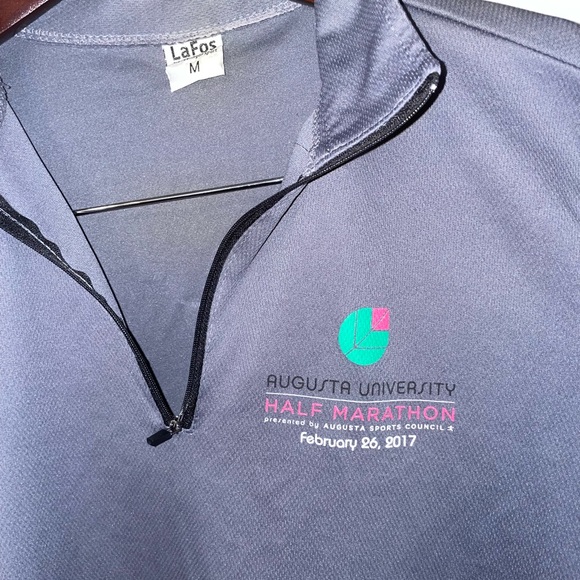 Mens tech wear running pullover Augusta Half Marathon top - Picture 5 of 5